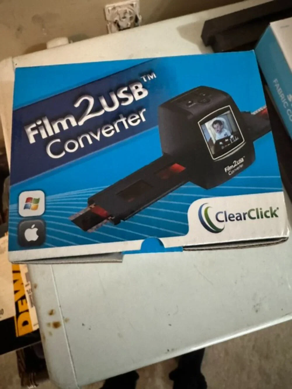 BNIB Sealed ClearClick Film to USB Converter with SD Memory Card